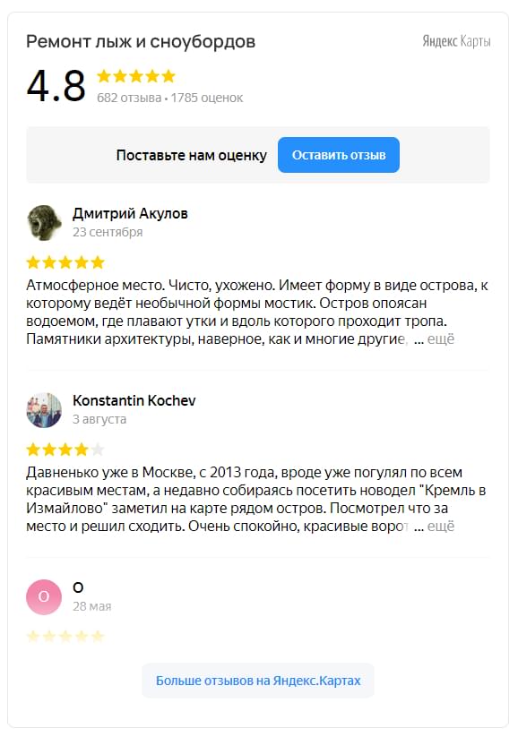 Отзывы